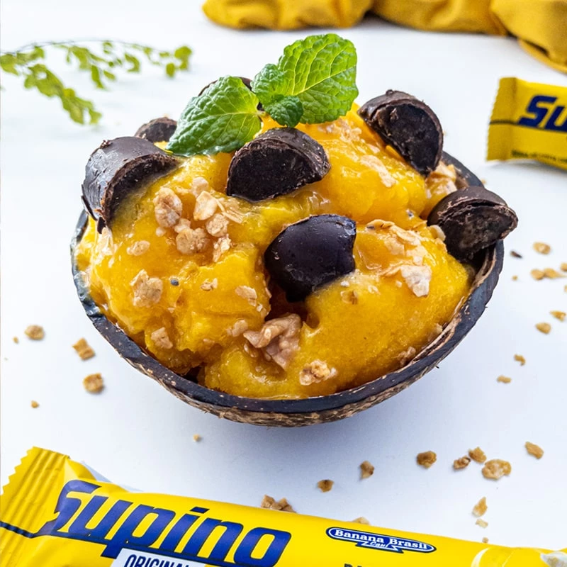 Sorvete de Manga Fit com Supino