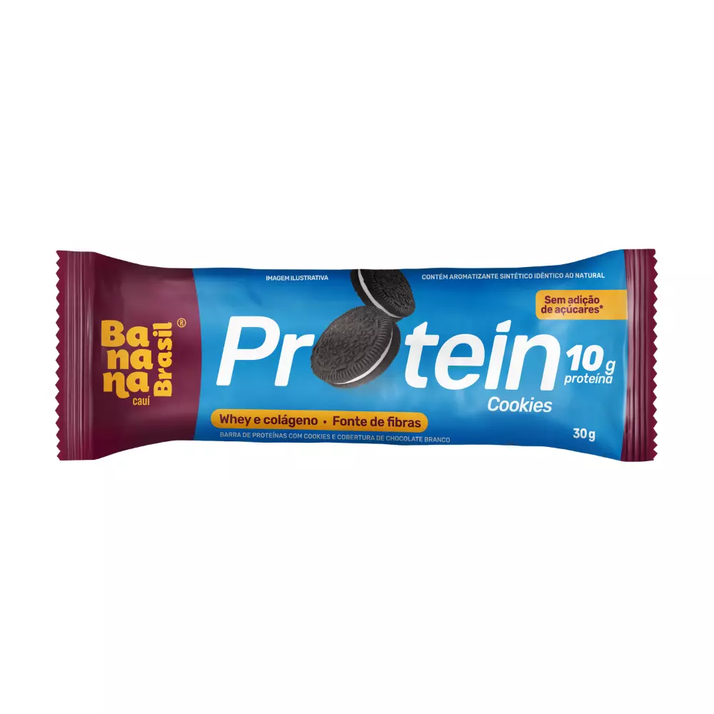 Protein - Barra de proteína - Cookies - Caixa com 12 un de 30g  