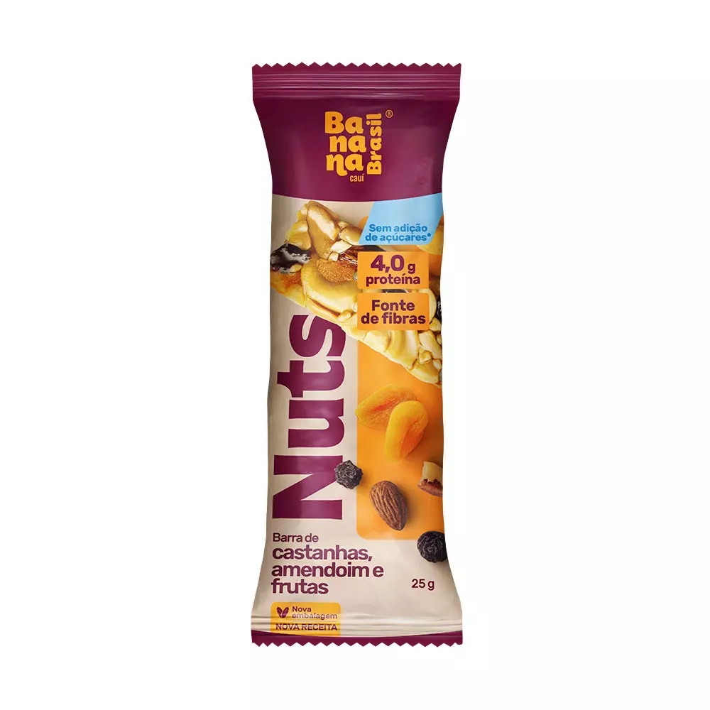 Nuts - Castanhas, Amendoin e Frutas - Caixa com 12un de 25g
