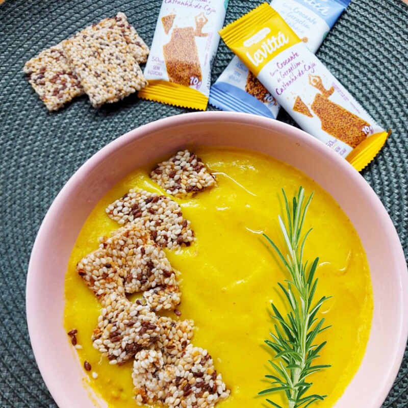 Creme de batata baroa com Levittá