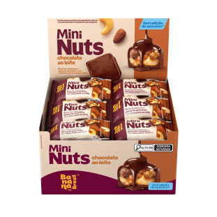 Mini Nuts - Chocolate ao Leite  - Caixa com 22 un de 15g