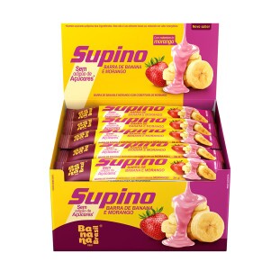 Supino Zero - Banana e Morango - Caixa com 20un de 24g
