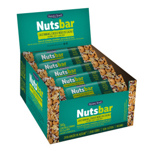 Nutsbar Castanhas, Coco com Nibs caixa com 12un de 25g