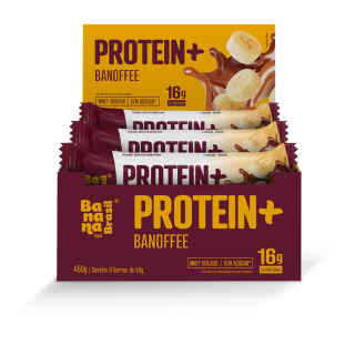 Protein + Barra de Proteína  Banoffee  - Caixa com 9un de 50g
