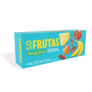 Barra Só Frutas Original caixa com 3un de 20g