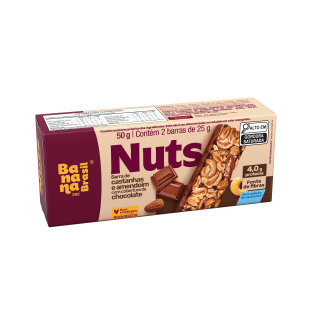 Nuts - Castanhas e Chocolate - Caixa com 2un de 25g