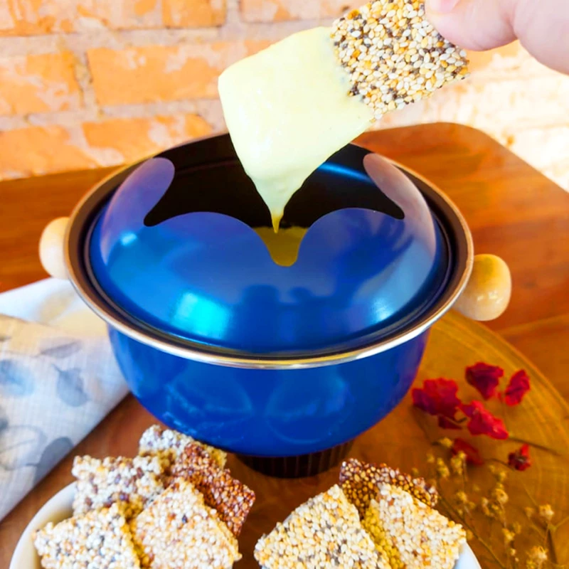 Fondue de queijo vegano com Levittá