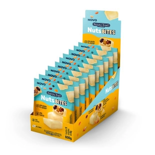 NutsBITES - Chocolate Branco - Caixa com 10un de 60g