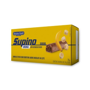 Supino Original Banana ao Leite caixa com 3un de 24g