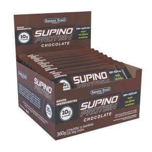 Supino Protein - Chocolate - Caixa com 12un de 30g 