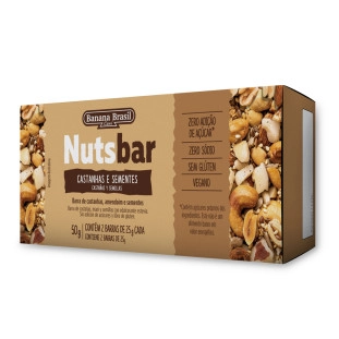 Nutsbar Castanhas e Sementes caixa com 2un de 25g