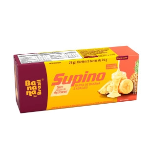 Supino Zero - Banana e Abacaxi - Caixa com 3un de 24g