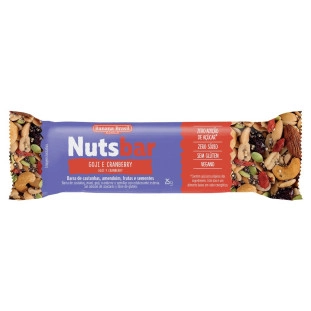 Nutsbar Castanhas, Goji e Cranberry caixa com 12un de 25g