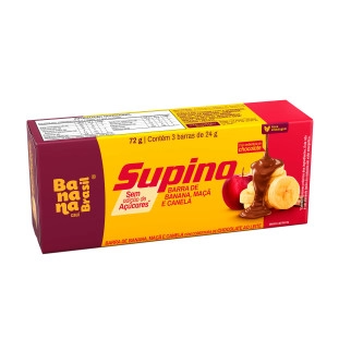 Supino Zero - Banana Maça e Canela - Caixa com 3un de 24g