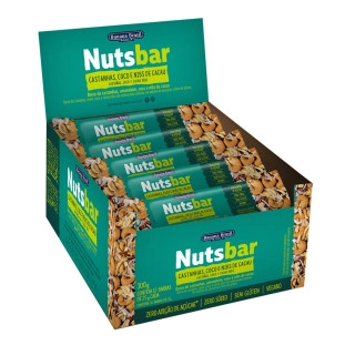 Nutsbar - Castanhas, Coco com Nibs - Caixa com 12un de 25g