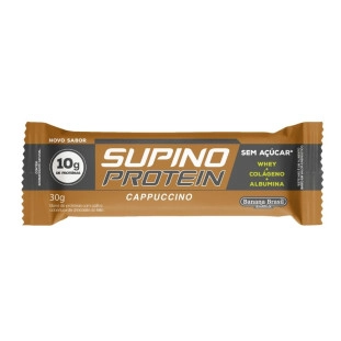 Supino Protein Cappuccino Zero caixa com 3un de 30g