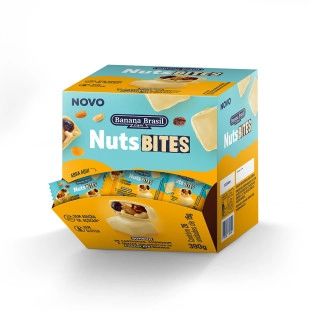 NutsBITES - Chocolate Branco - Caixa com 26un de 15g