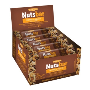 Nutsbar Castanhas e Chocolate caixa com 12un de 25g