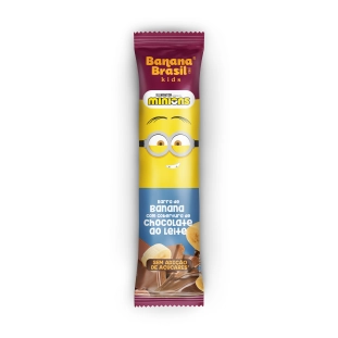 Banana Brasil Kids - Banana e Chocolate ao Leite - Caixa com 3un de 22g