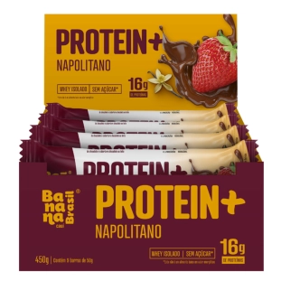 Protein+ Napolitano - Caixa com 9un de 50g