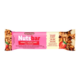 Nutsbar Morango e Chocolate Branco caixa com 12un de 25g