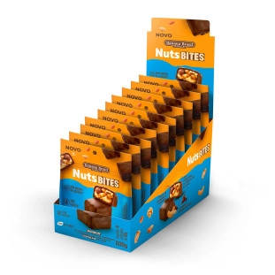 NutsBITES - Chocolate ao Leite - Caixa com 10un de 60g