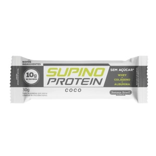 Supino Protein Coco com Cobertura de Chocolate Branco caixa com 3un de 30g