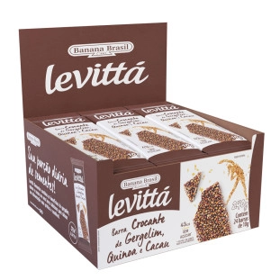 Levittá Gergelim, Quinoa e Cacau caixa com 24 de 10g
