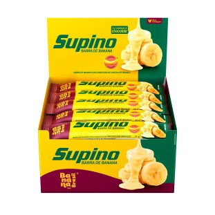 Supino - Banana e Chocolate Branco - Caixa com 20un de 24g
