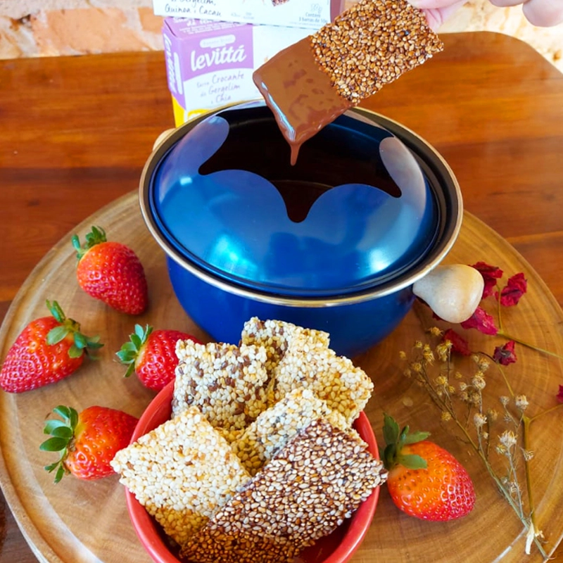 Fondue de chocolate com Levittá