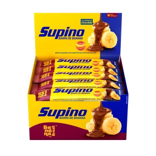 Supino - Banana e Chocolate ao Leite - Caixa com 20un de 24g