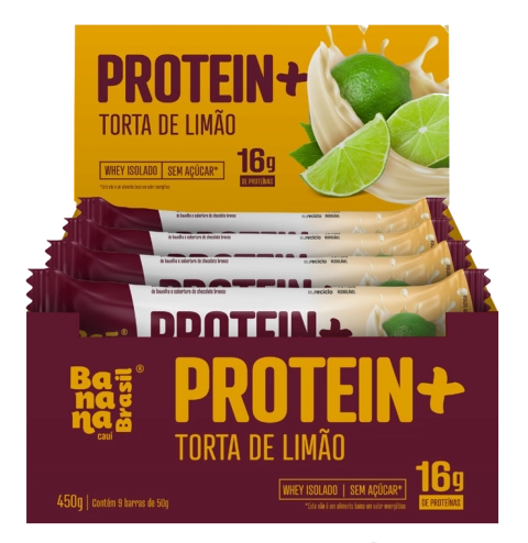 Protein+ Torta de Limão caixa com 9un de 50g