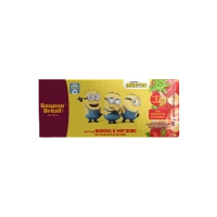 Banana Brasil Kids com cobertura de morango caixa com 3un de 22g