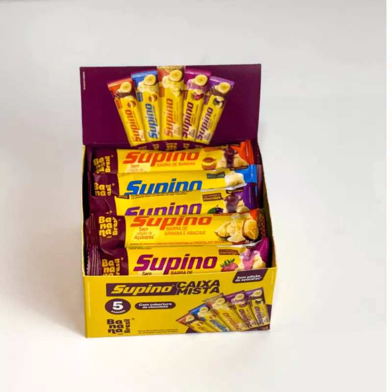 Supino - Barra de Frutas Sabores Sortidos - Caixa Mista com 20 un