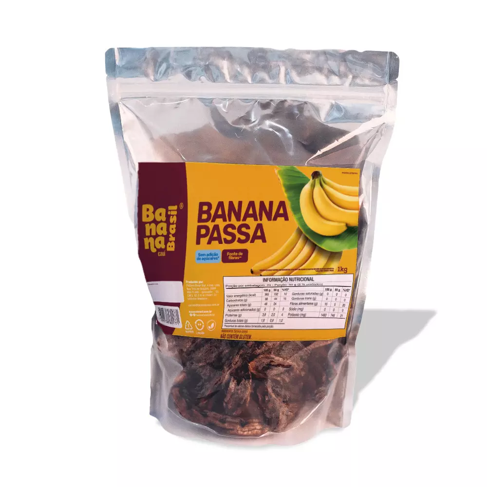 Banana-Passa - 1kg | 100% Natural | Banana Brasil