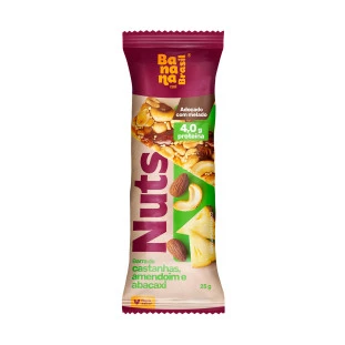 Nuts - Castanhas e Abacaxi - Caixa com 12un de 25g