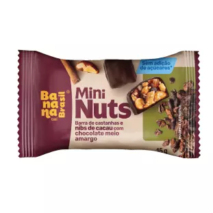 Mini Nuts - Chocolate Meio Amargo - Caixa com 22 un de 15g