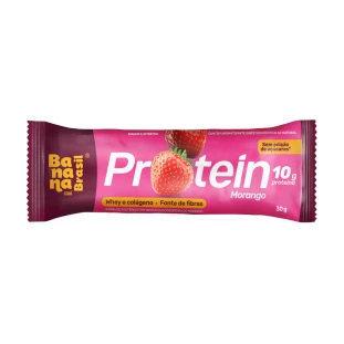 Protein Morango - Proteína com Morango e Cobertura de Morango - Caixa com 12 un. de 30g