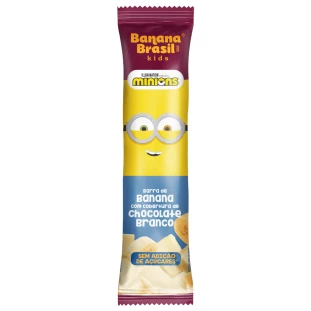 Banana Brasil Kids - Banana e Chocolate Branco - Caixa com 20un de 22g