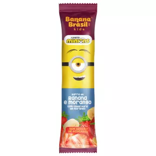 Banana Brasil Kids - Banana e Morango - Caixa com 3un de 22g