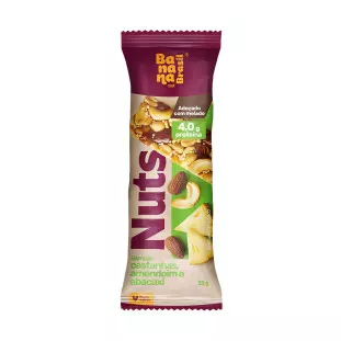 Nuts - Castanhas e Abacaxi - Caixa com 12un de 25g