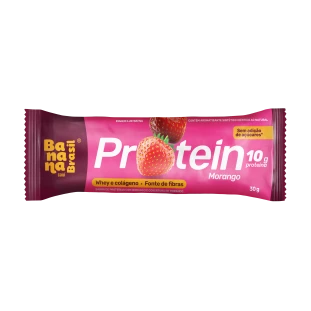 Protein Morango - Proteína com Morango e Cobertura de Morango - Caixa com 12 un. de 30g