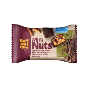 Mini Nuts - Chocolate Meio Amargo - Caixa com 22 un de 15g