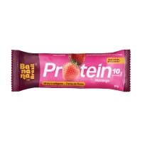 Protein Morango - Proteína com Morango e Cobertura de Morango - Barra de 30g