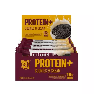Protein + Barra de Proteína Cookies & Cream - Caixa com 9un de 50g