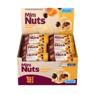 Mini Nuts - Chocolate Branco - Caixa com 22 un de 15g
