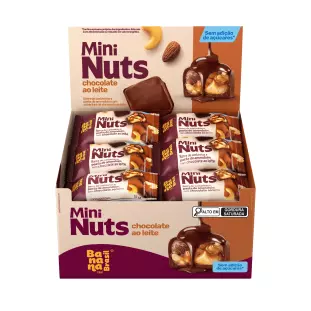 Mini Nuts - Chocolate ao Leite  - Caixa com 22 un de 15g
