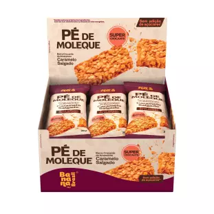 Pé de Moleque - Caramelo Salgado - Caixa com 16un de 20g