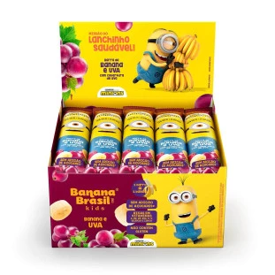 Banana Brasil Kids - Banana e Uva - Caixa com 20un de 22g