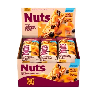 Nuts - Castanhas, Amendoin e Frutas - Caixa com 12un de 25g
